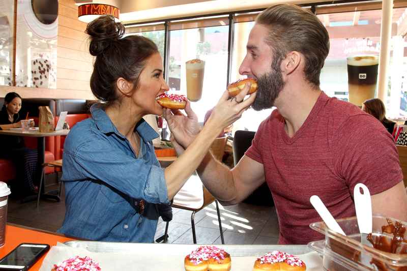 Stars Downing Doughnuts Kaitlyn Bristowe and Shawn Booth