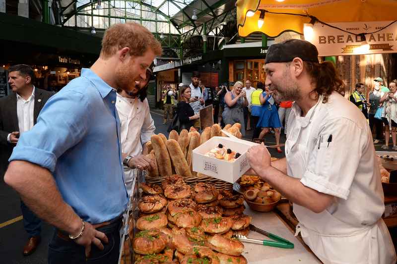 Stars Downing Doughnuts Prince Harry
