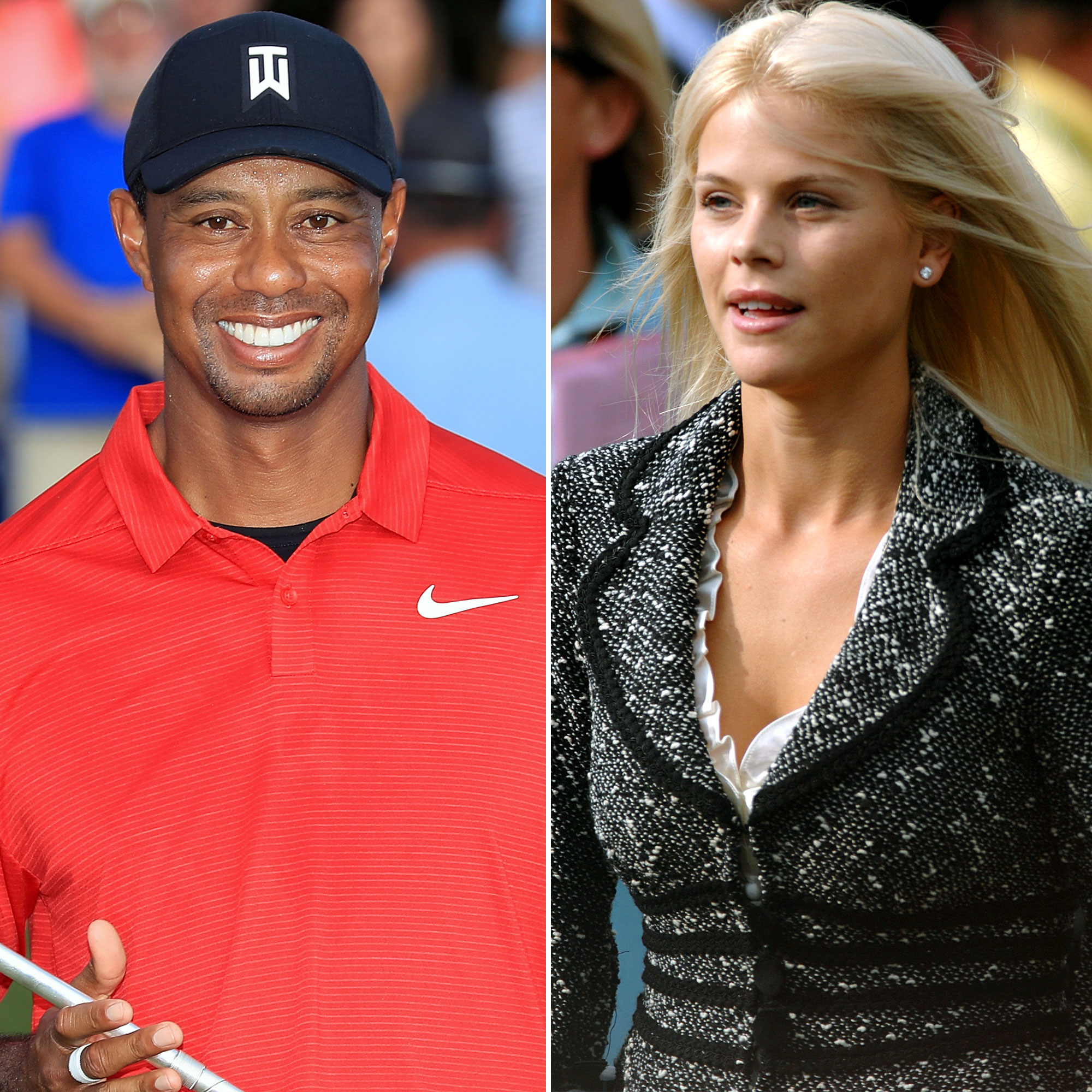 Decked out in a hat and sunglasses, tiger woods' wife elin took their ...