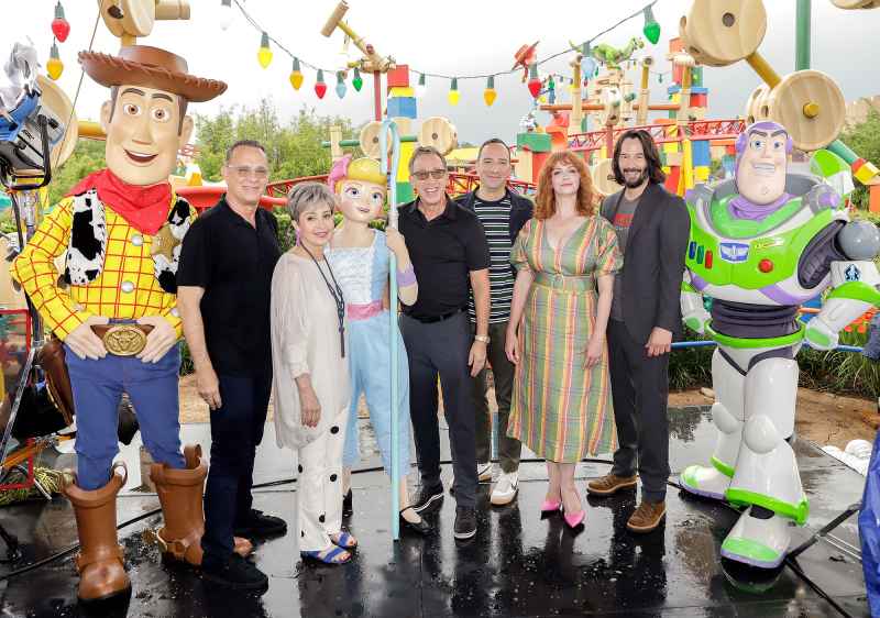 Tom Hanks, Annie Potts, Tim Allen, Tony Hale, Christina Hendricks and Keanu Reeves Actors Behind the Voices Toy Story