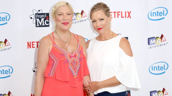 Tori Celebrates 'BFF' Jennie Garth as They Fly Home From 'BH90210' Filming