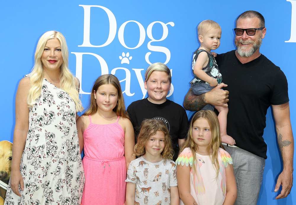 Tori Spelling with Dean McDermott Children Trolled Online