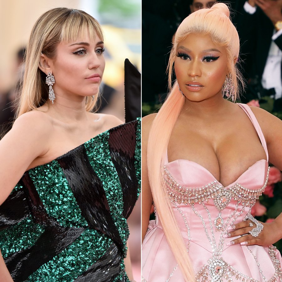 Unexpected Celebrity Feuds Miley Cyrus Nicki Minaj