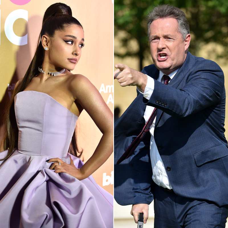 Unexpected Celebrity Feuds Ariana Grande Piers Morgan