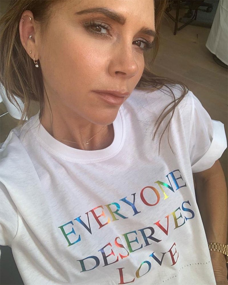 Victoria Beckham Pride Shirt Instagram