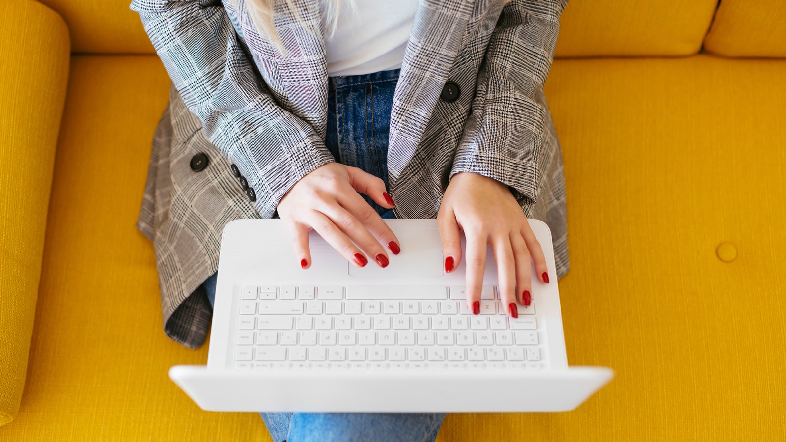 Woman Using Laptop