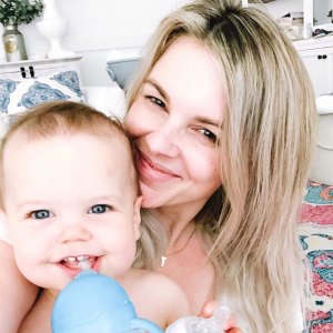 Ali Fedotowsky and son Riley Manno