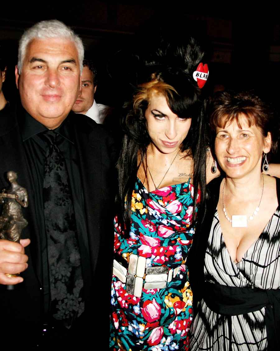 Amy Winehouse, her father Mitch and mother Janis