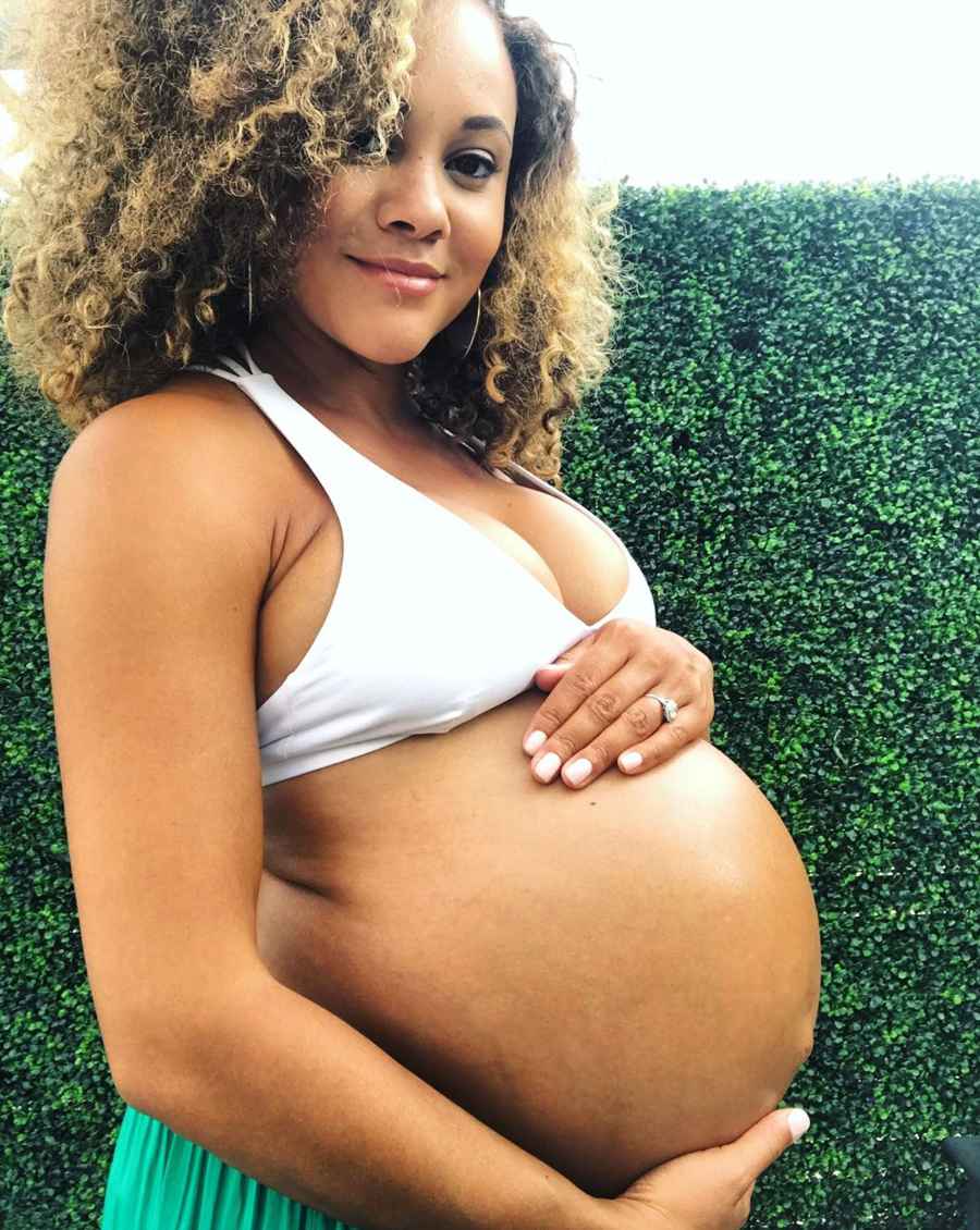 Ashley Darby Wearing a Bikini and Showing Off Her Baby Bump