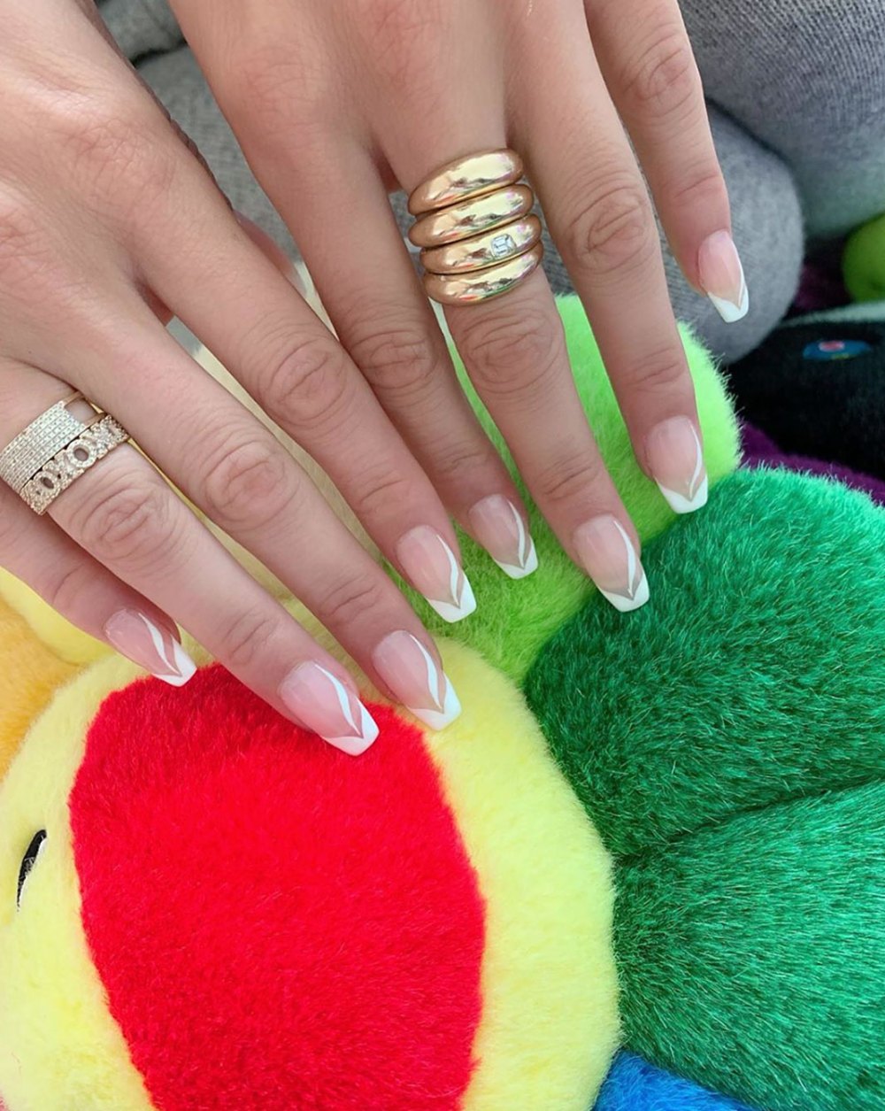 Bella Hadid French Manicure Instagram