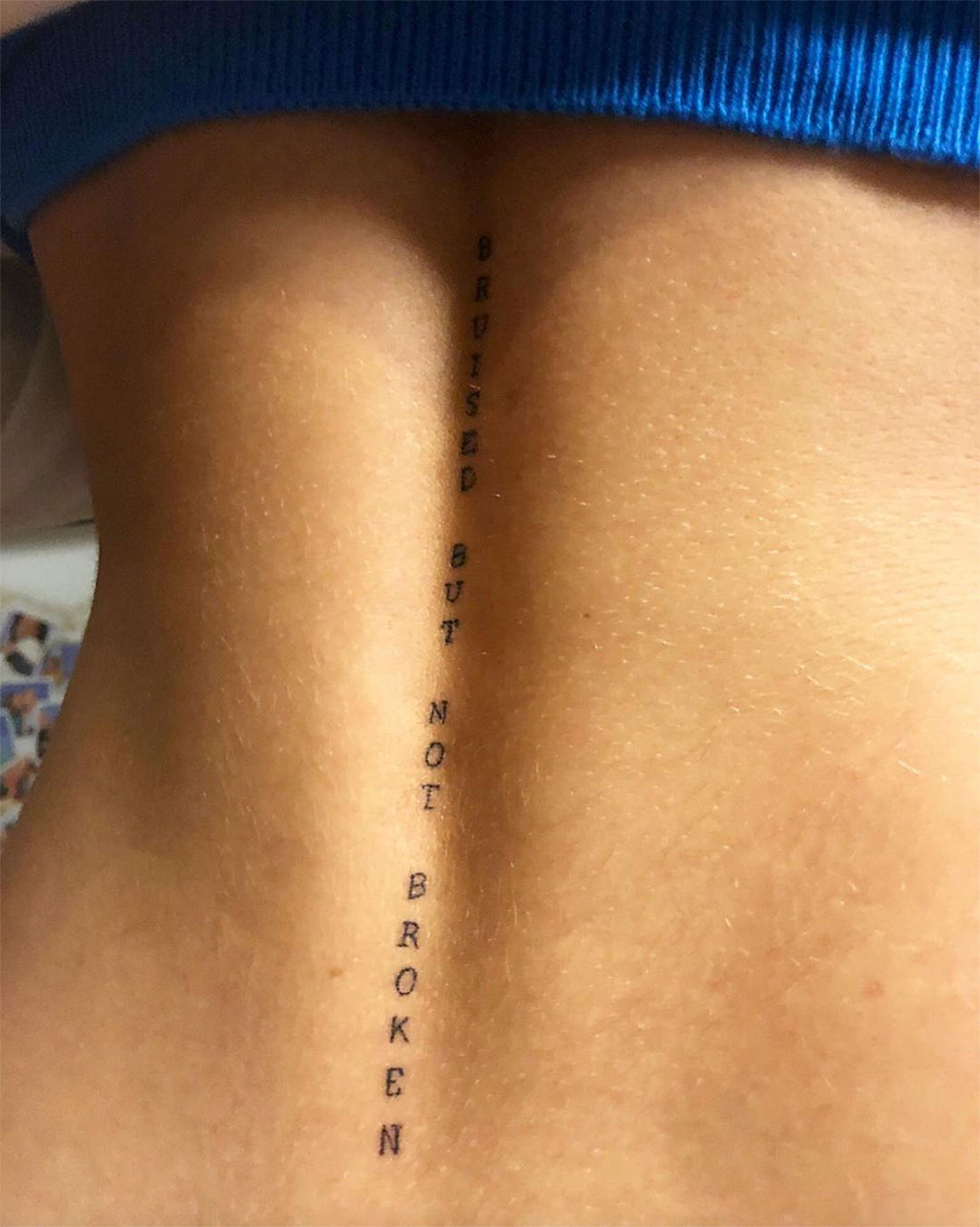 Bella Thorne New Tattoo Spine Instagram July 14, 2019