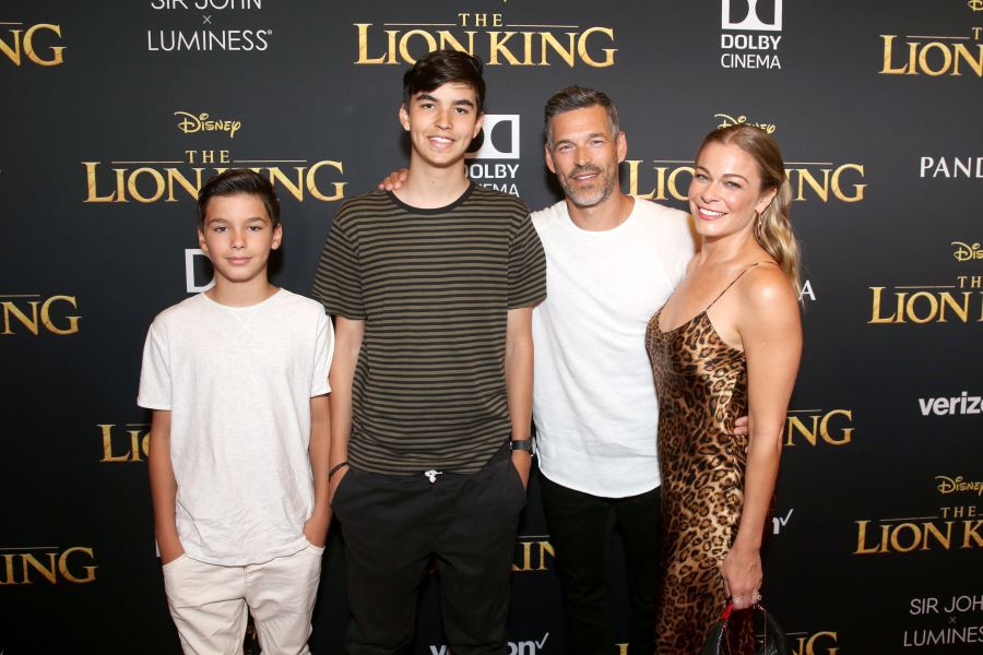 Eddie Cibrian LeAnn Rimes and More Bring Their Families to ‘The Lion King’ Premiere