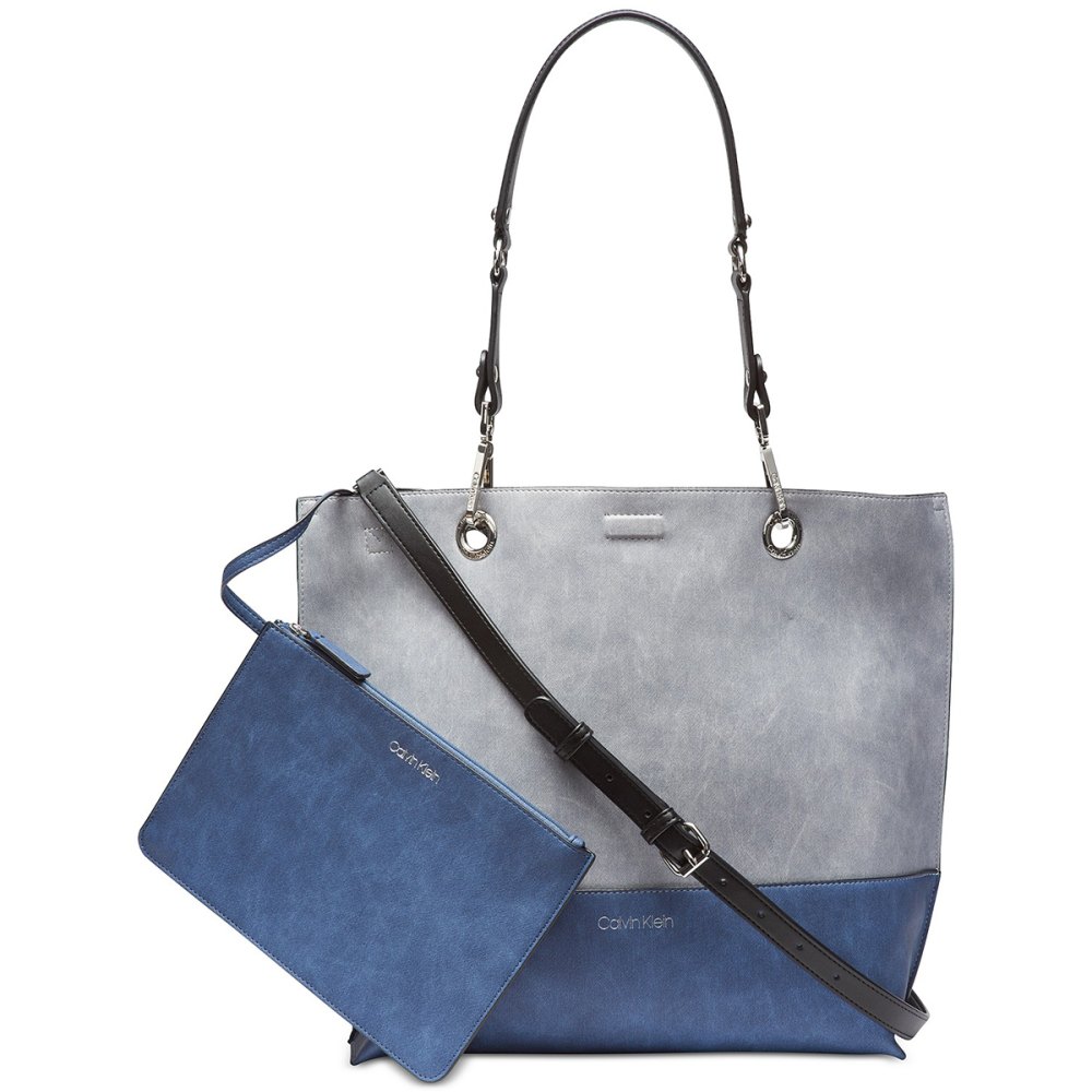 Blue Grey Bag