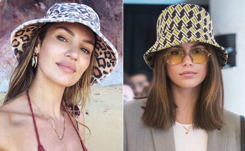 Candice Swanepoel and Kaia Gerber Wear Bucket Hats