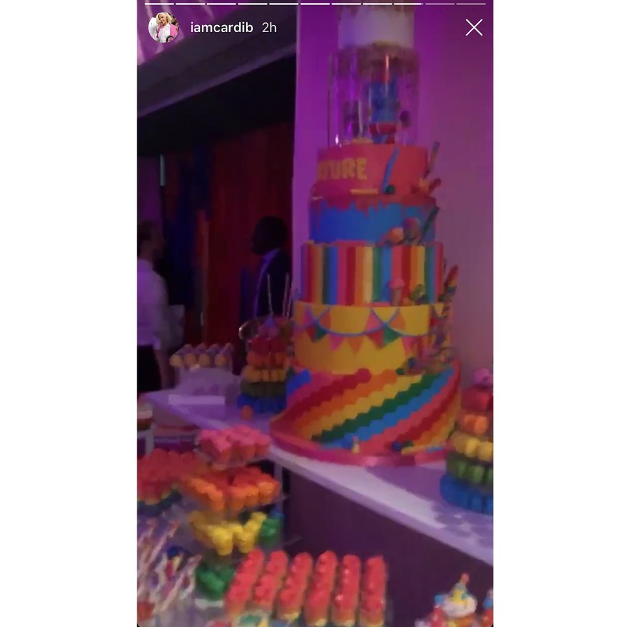 Cardi B Celebrates Kulture Birthday Rainbow Desserts