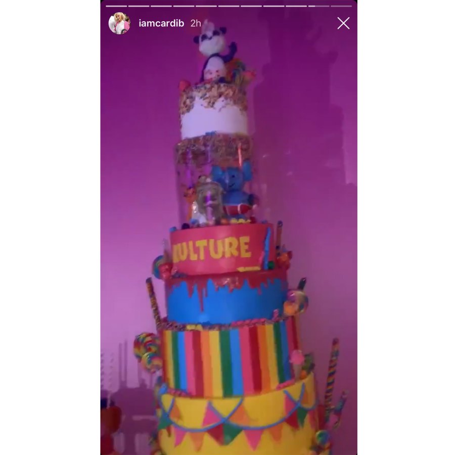Cardi B Celebrates Kulture Birthday Rainbow Desserts