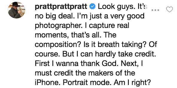 Chris Pratt Instagram Reply To Katherine Schwarzenegger