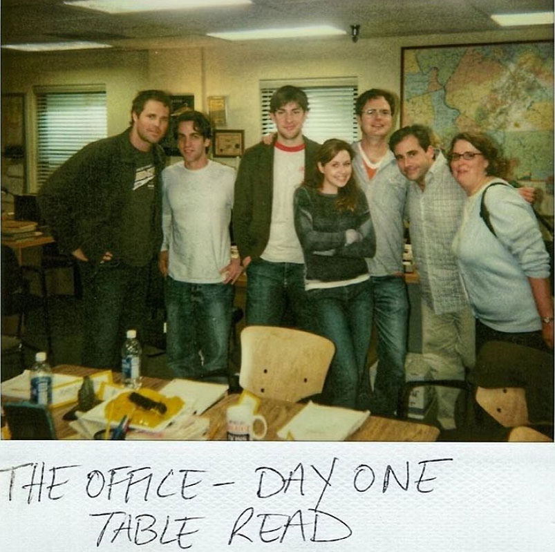 Jenna Fischer The Office Day One Table Read Celebrity Throwbacks