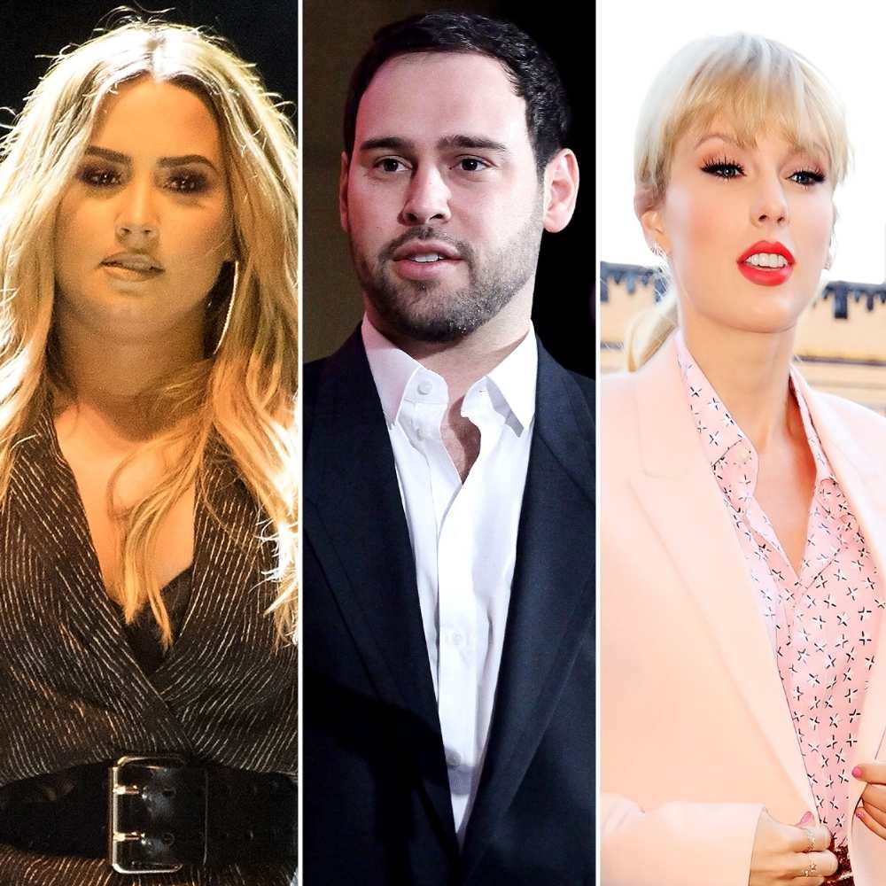 Demi Lovato Social Media Break Supporting Manager Scooter Braun Taylor Swift Feud
