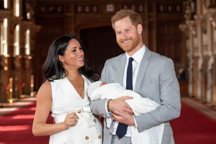 Duchess Meghan with Prince Harry and Baby Archie