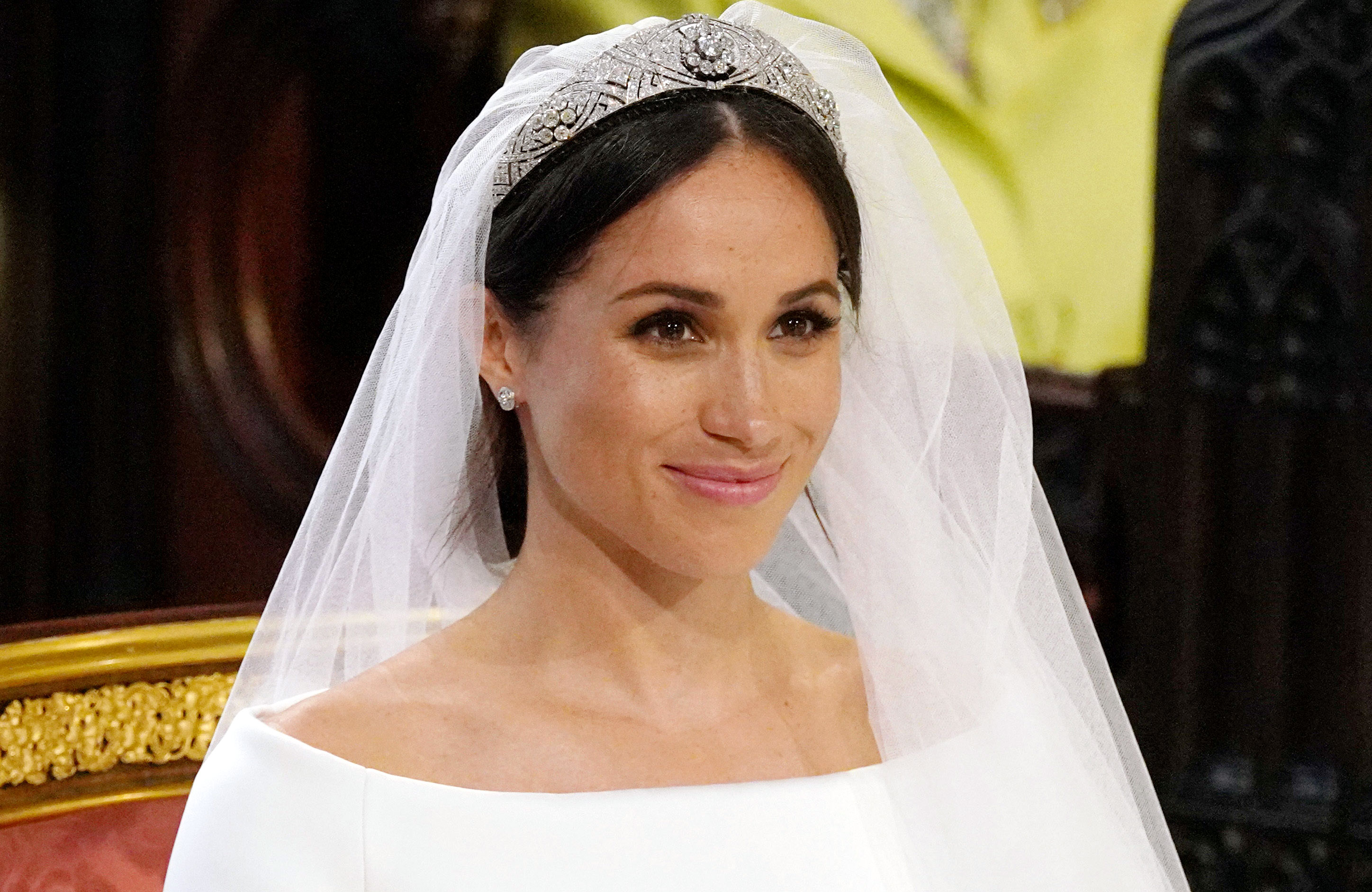 Duchess Meghan Wears Cartier Earrings From Wedding at Archie's Christening