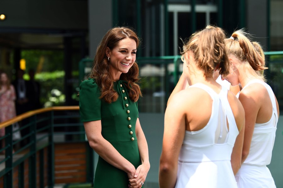 Duchess Meghan and Duchess Kate Look Friendly at Wimbledon Outing