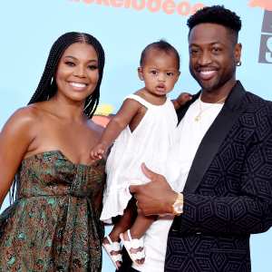 Gabrielle-Union-and-Dwyane-Wade-bribed-daughter-carpet-debut