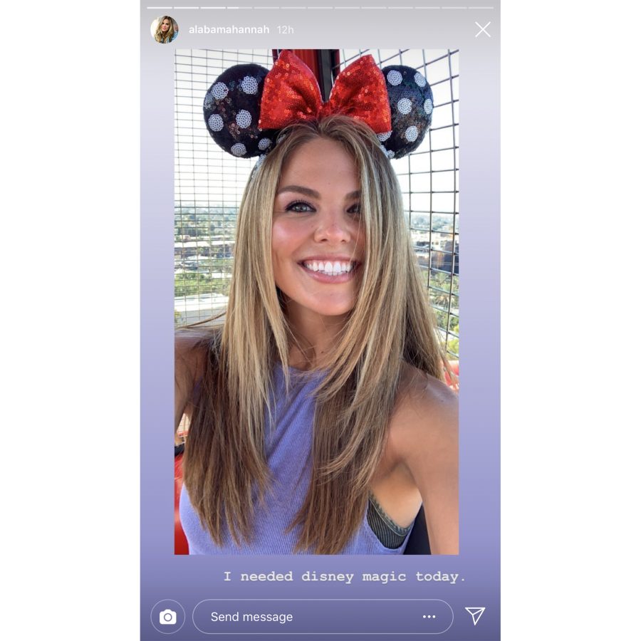 Hannah Brown Enjoys Disneyland