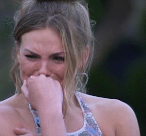 Hannah Brown The Bachelorette crying
