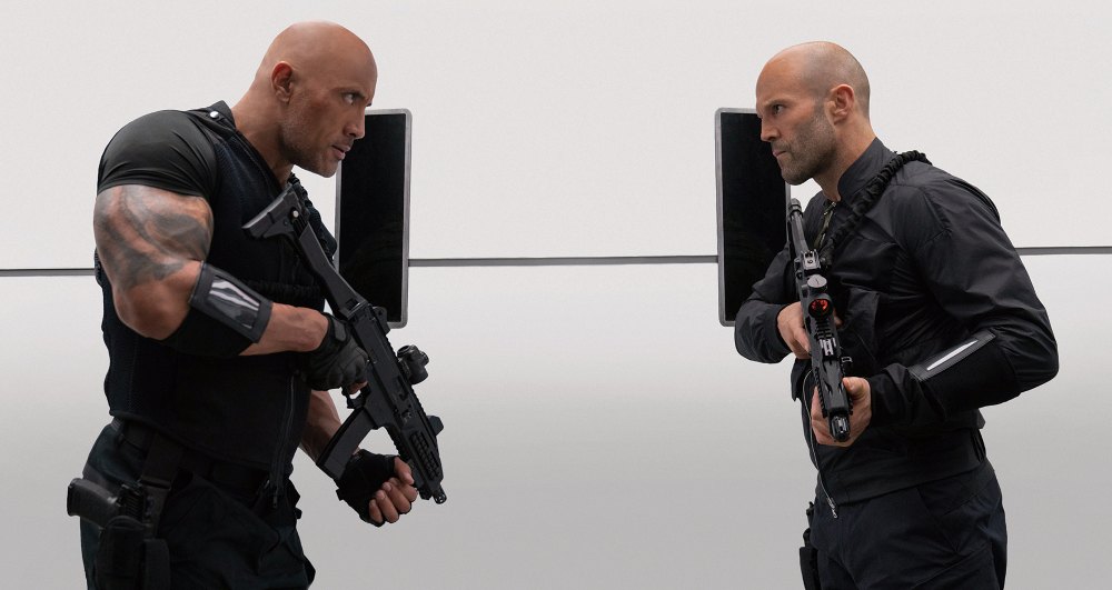 Vanessa Kirby Jason Statham and The Rock Hobbs & Shaw