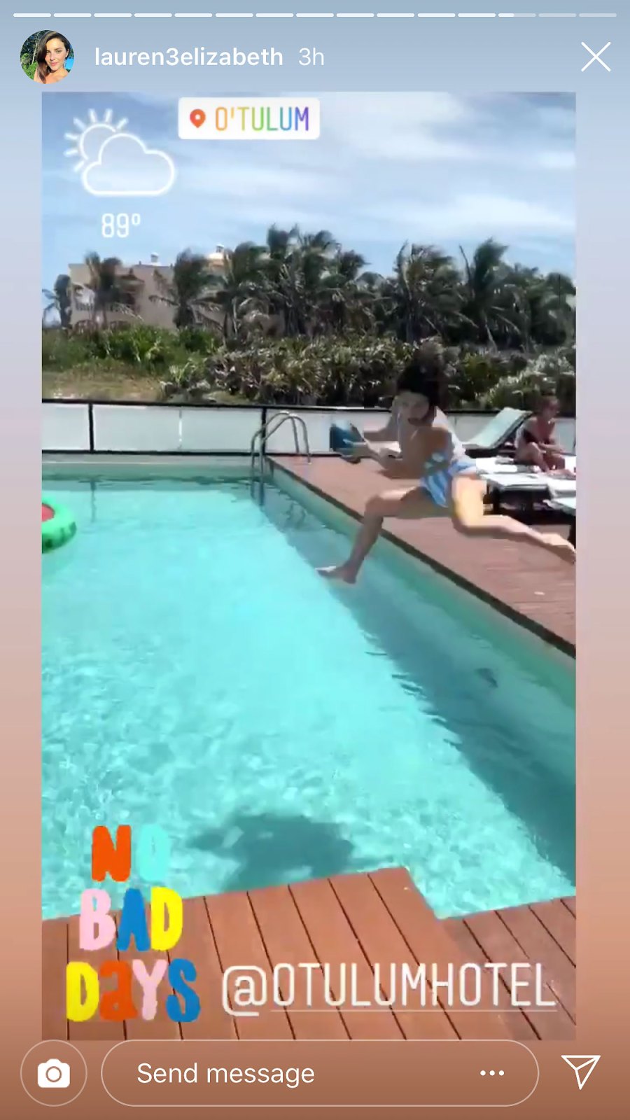 Javi Marroquin and Lauren Comeau Instagram Tulum Vacation