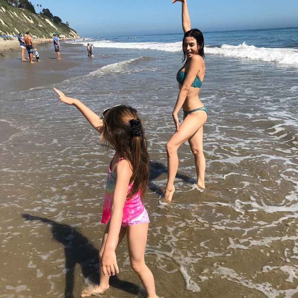 Jenna Dewan and Everly Mother-Daughter Beach Day