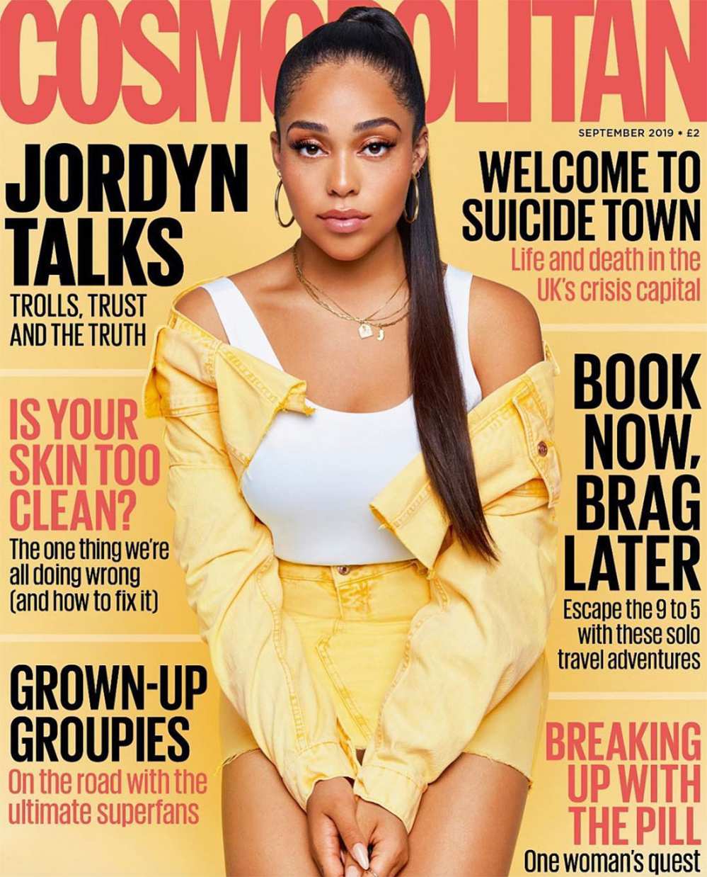 Jordyn Woods Cosmopolitan UK September 2019 Cover Cheating Scandal