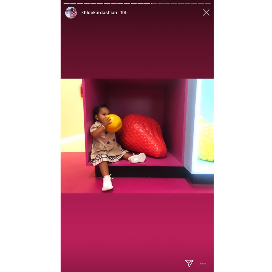 Khloe Kardashian True Thompson World of Fruit Museum