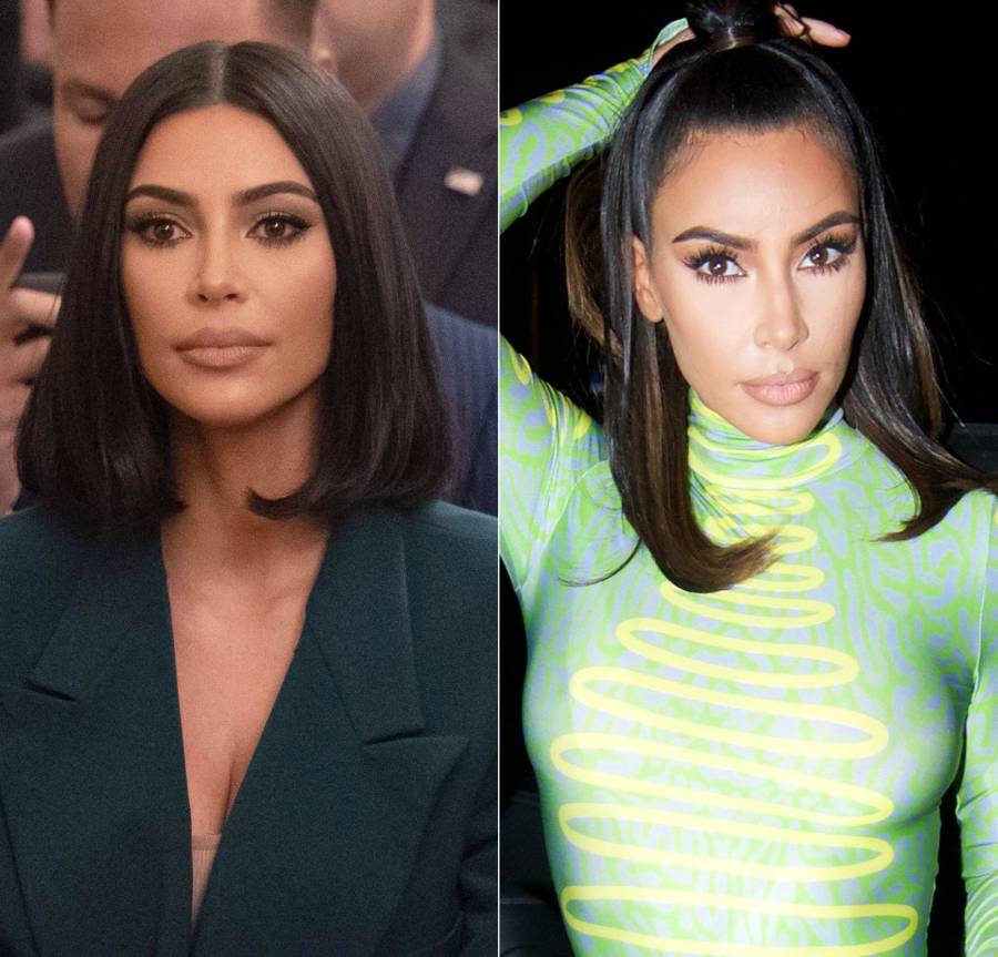 Kim Kardashian West Black to Brown Hair