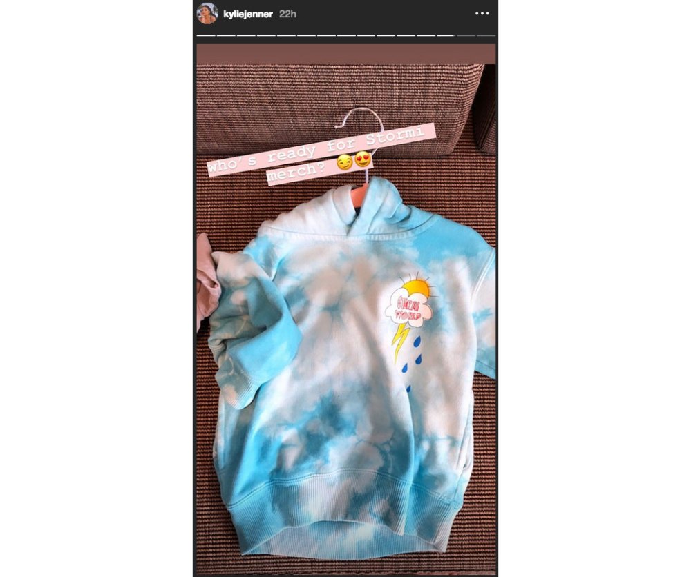 Kylie Jenner Stormi Merch Instagram Story
