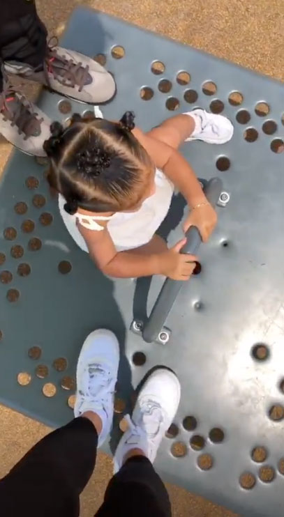 Kylie Jenner and Travis Scott Act Like Kids Again With Daughter Stormi at Playground