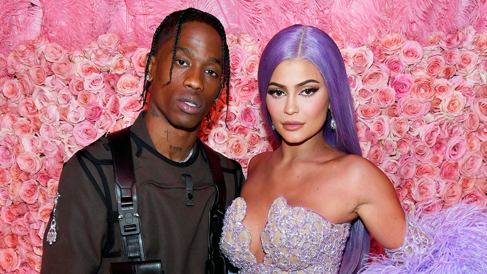 Travis Scott and Kylie Jenner attend The 2019 Met Gala Snuggle Up in Instagram Photo