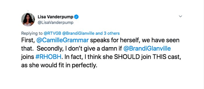 Lisa Vanderpump Claps Back Camille Grammer Brandi Glanville