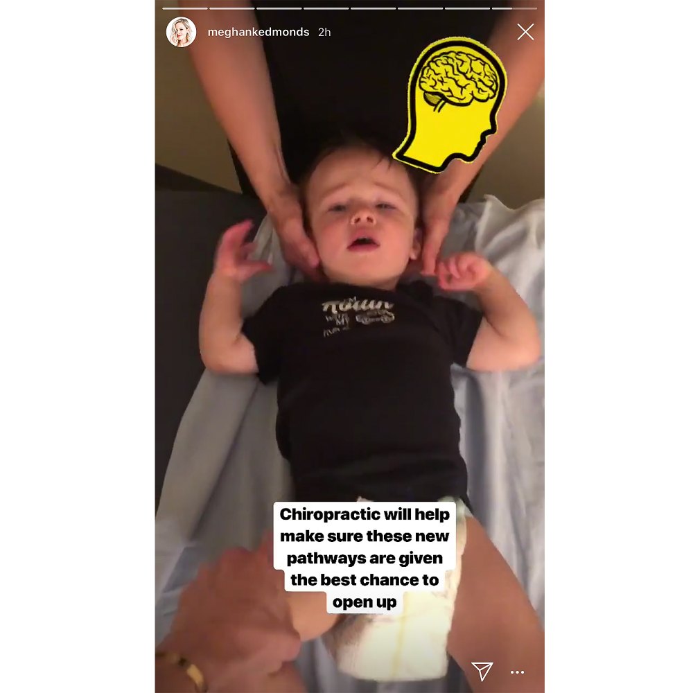 Meghan King Edmonds Son Hart Visits Chiropractor