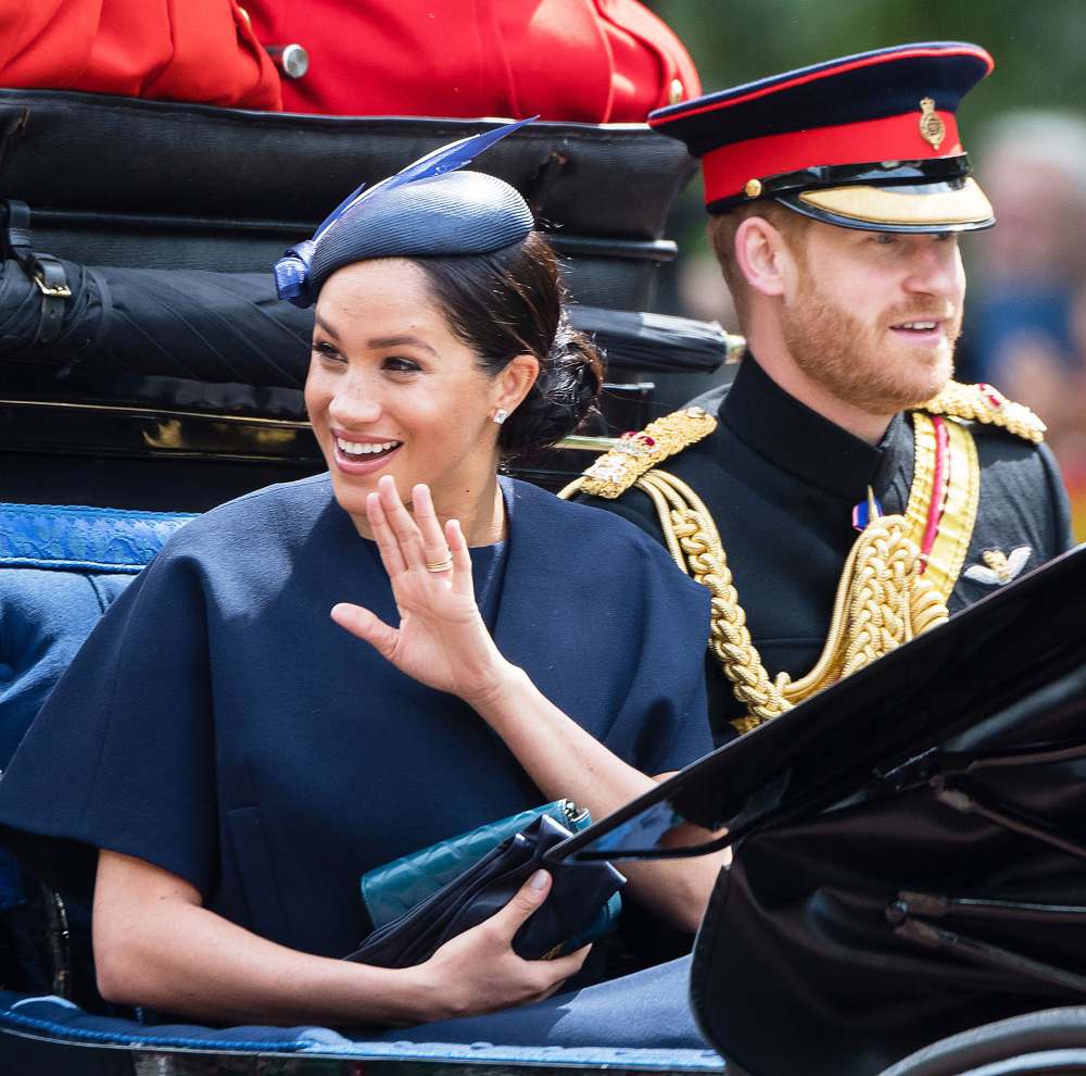 Meghan Markle Diamond Band Trooping the Colour