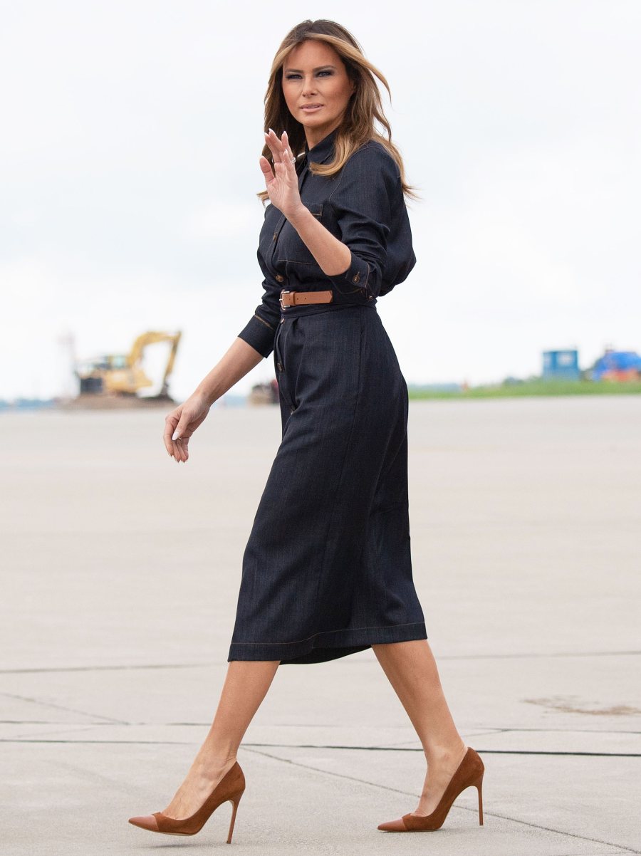 Melania Trump Trench Dress July 8, 2019