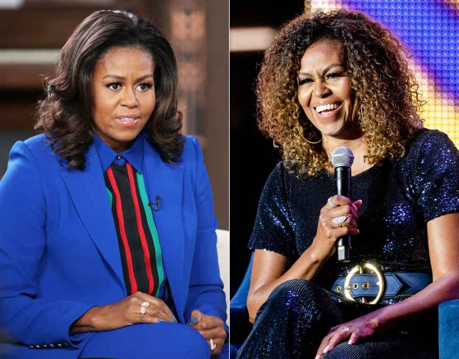 Michelle Obama Hair Color Change Before and After