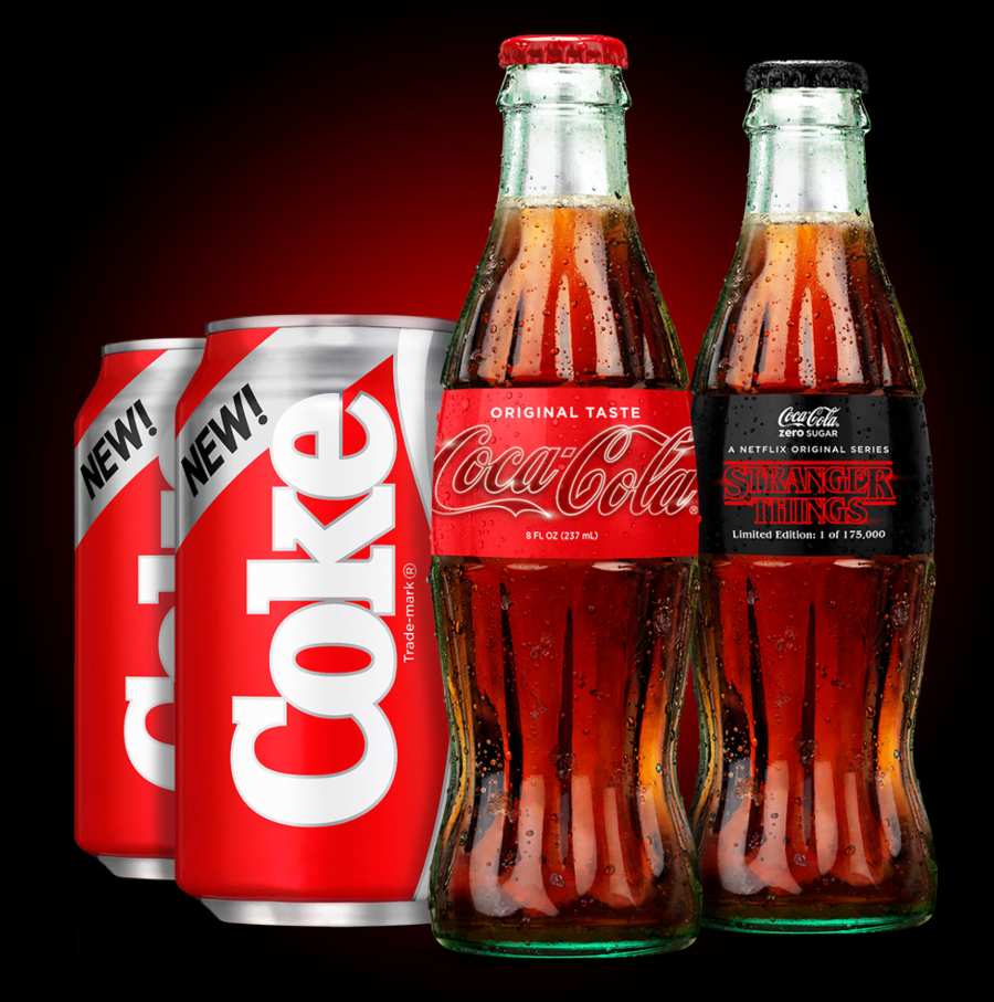 New Coke and Stranger Things Coke Bottle