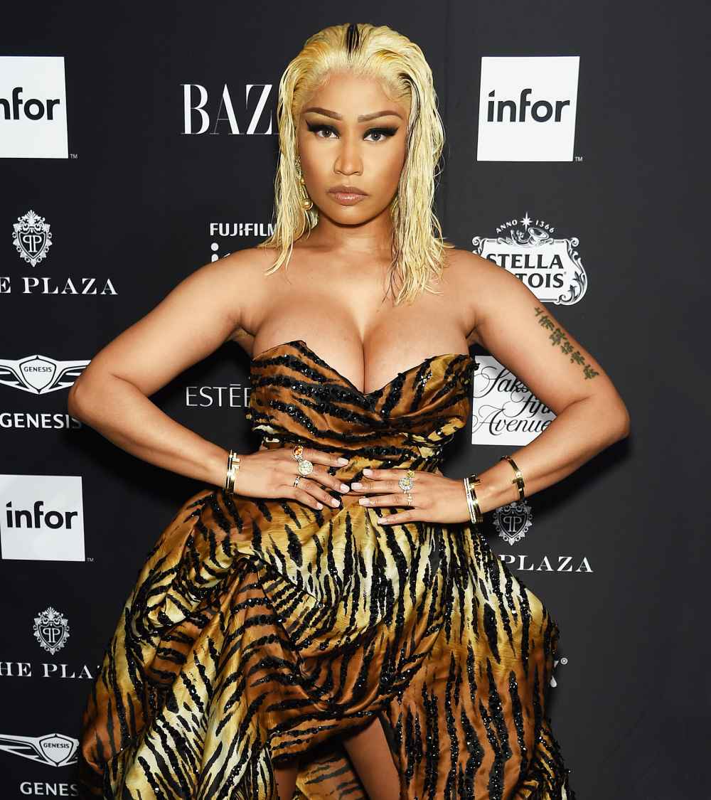 Nicki Minaj Animal Print Dress September 7, 2018