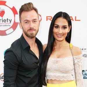 Nikki Bella Says Boyfriend Artem Chigvintsev Has Baby Fever 9th Annual Variety The Children's Charity Poker And Casino Night