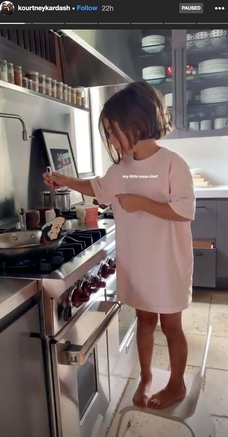 Penelope Disick Cooking With Snow White Apatula