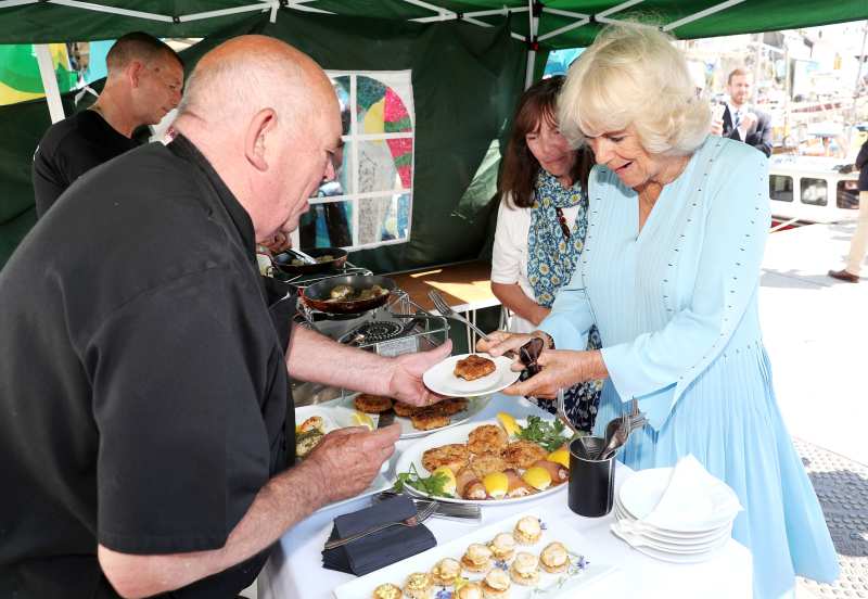 Prince Charles Duchess Camilla Eat Up on Latest Trip