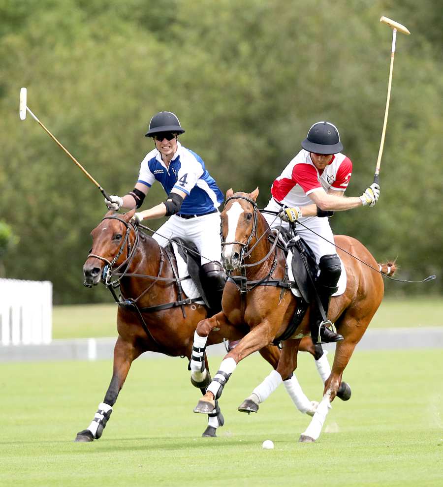 Prince-Harry-Prince-William-polo-game-horses