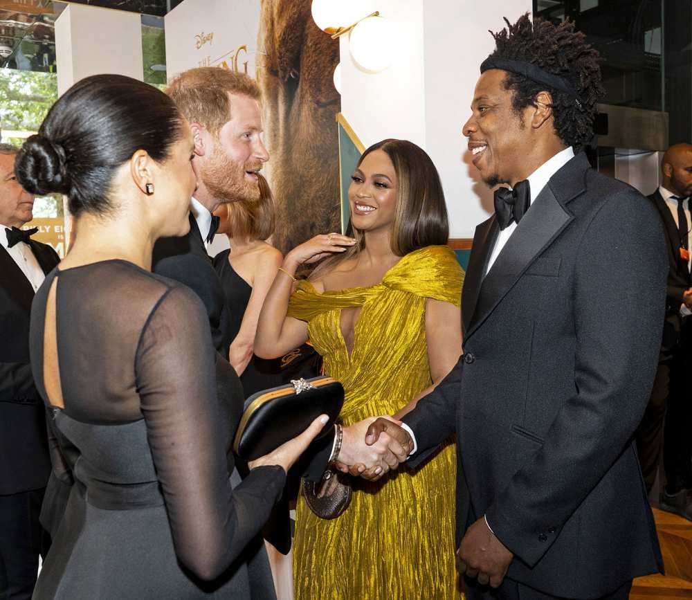 Prince Harry and Meghan, Beyonc&eacute;, Jay-Z Lion King Premiere